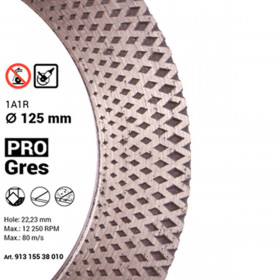 Trennscheibe für Fliesen Baumesser 1A1R 125 PRO Gres №4 Trennscheibe für Fliesen Baumesser 1A1R 125 PRO Gres, Baumesser №4