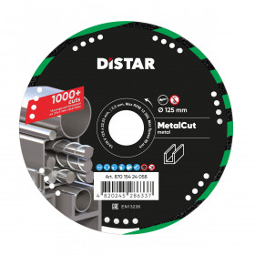 Diamanttrennscheibe 1A1R V 125x1,5/1,2x2,5x22,2  Metal CUT, Distar №1