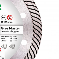 Diamanttrennscheibe 1A1R 125 Gres Master