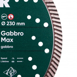 Diamanttrennscheibe Turbo 232 Gabbro Max