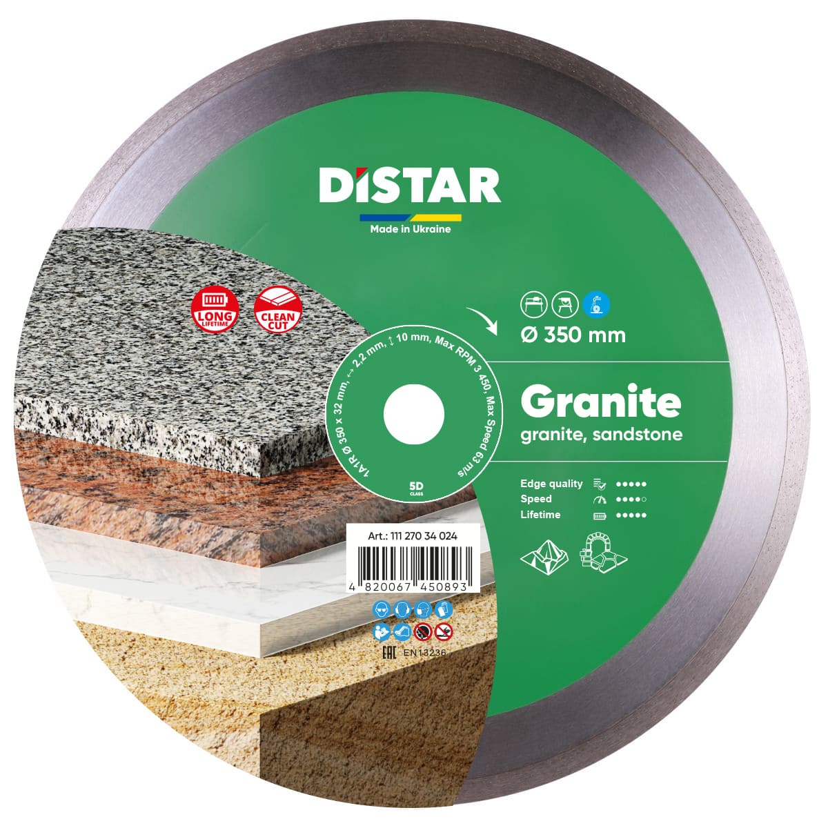 Diamanttrennscheibe 1A1R 350x32 Granite