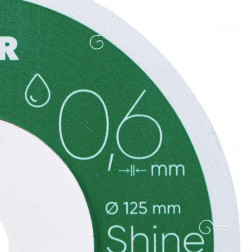 Diamanttrennscheibe 1A1R 125x0,6x6x22,23 Shine