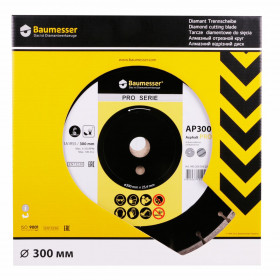 Diamanttrennscheibe 1A1RSS 300 Asphalt Pro №4 Diamanttrennscheibe 1A1RSS 300 Asphalt Pro, baumesser №4