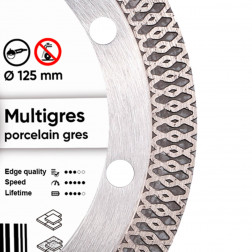 Diamanttrennscheibe 1A1R 125 Multigres