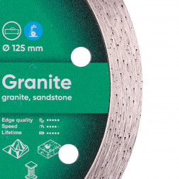 Diamanttrennscheibe 1A1R 125 Granite
