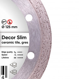 Diamanttrennscheibe 1A1R 125 Decor Slim