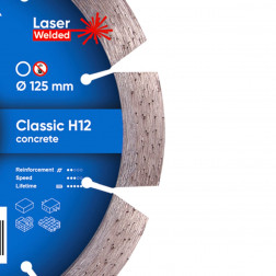 Diamanttrennscheibe 1A1RSS 125 Classic H12