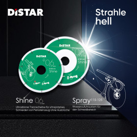 Diamanttrennscheibe 1A1R 101,6x0,6x5x22,23 Shine, Distar №6