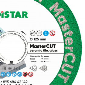 Diamanttrennscheibe 1A1R V 125x22,23 MasterCUT, Distar №3