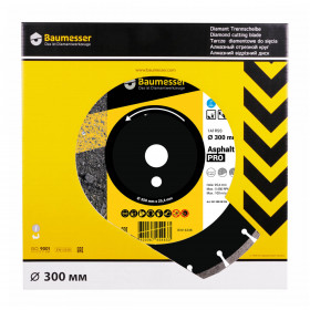 Diamanttrennscheibe 1A1RSS 300 Asphalt Pro №3 Diamanttrennscheibe 1A1RSS 300 Asphalt Pro, baumesser №3