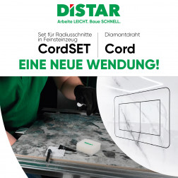 CordSET Set für das Radiusschneiden von Feinsteinzeug